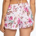 Women's ROXY Wave Printed 2 white happy tropical swim shorts 6