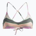 ROXY Vista Stripe Strappy swimsuit top agave green very vista stripe