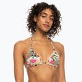 ROXY Printed Beach Classics Tiki Tri swimsuit top anthracite palm song s 2