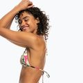 ROXY Printed Beach Classics Tiki Tri swimsuit top anthracite palm song s 4