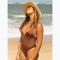 Women's one-piece swimsuit ROXY Silky Island root beer 9
