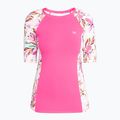 Women's ROXY Lycra Printed white happy tropical swim shirt 5
