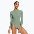 Women's one-piece swimsuit ROXY Pro The Overhead agave green 2