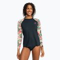 Women's swimming longsleeve ROXY Lycra Printed anthracite palm song s 2