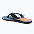 Men's Quiksilver Molokai Layback II flip flops blue / blue / orange 3