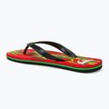 Men's Quiksilver Molokai Art II black/red/black flip flops 3