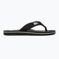 Men's Quiksilver Molokai Layback II flip flops black / orange / green 2