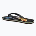 Quiksilver Molokai Art II men's flip flops black/black/orange 3