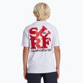 Quiksilver Everyday Surf Tee white/black children's swim shirt 3