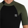 Men's Billabong 2mm Foil Back Zip Spring moss Swim Foam 5