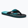 Men's Quiksilver Molokai Layback II flip flops blue / black / blue