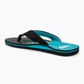 Men's Quiksilver Molokai Layback II flip flops blue / black / blue 3