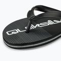 Quiksilver Molokai Stripe black/black/grey men's flip flops 7