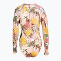 Women's one-piece swimsuit ROXY Playa Paradise Onesize Back Zip LS white viva la vida 2
