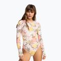 Women's one-piece swimsuit ROXY Playa Paradise Onesize Back Zip LS white viva la vida 5