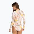 Women's one-piece swimsuit ROXY Playa Paradise Onesize Back Zip LS white viva la vida 7