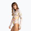 Women's one-piece swimsuit ROXY Playa Paradise Onesize Back Zip LS white viva la vida 9