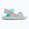 Kickers Kickjune blue/coral pink/green children's sandals 2