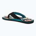 Men's Quiksilver Molokai Layback II flip flops white / black / blue 3