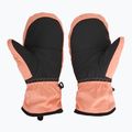 Children's snowboard gloves ROXY Roxy Jetty Girl Solid Mitt peach pink 2