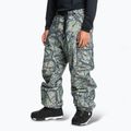 Men's Quiksilver Snow Down Cargo woodland abstract sea spray snowboard trousers 4