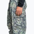 Men's Quiksilver Snow Down Cargo woodland abstract sea spray snowboard trousers 6