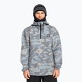 Men's Quiksilver Shredder Hoodie puzzle camo ice flow snowboard sweatshirt