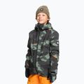 Children's snowboard jacket Quiksilver Mission Printed puzzle camo sea spray 3