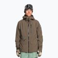 Men's snowboard jacket Quiksilver Quest Stretch 20K canteen