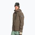 Men's snowboard jacket Quiksilver Quest Stretch 20K canteen 3