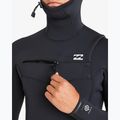 Men's wetsuit Billabong 5/4mm Absolute Natural Chest Zip Hooded Black 5
