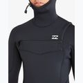 Men's wetsuit Billabong 5/4mm Absolute Natural Chest Zip Hooded Black 8