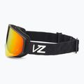 VonZipper Encore black satin/wildlife fire chrome snowboard goggles 4