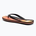 Quiksilver Molokai men's flip flops Art 25 fiery coral wordblock 3