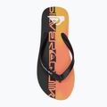 Quiksilver Molokai men's flip flops Art 25 fiery coral wordblock 5
