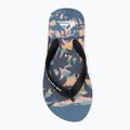 Quiksilver Molokai Art 25 Youth flip flops fiery coronet blue tropicamo 5