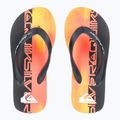 Quiksilver Molokai Art 25 Youth fiery coral wordblock flip flops 2