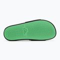 Quiksilver men's Rivi Wordmark Slide II black rasta flip-flops 4
