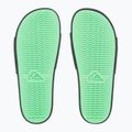 Quiksilver men's Rivi Wordmark Slide II black rasta flip-flops 2