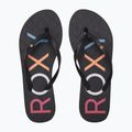 ROXY Sandy III women's flip flops white/rainbow monogram 2