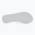 ROXY Sandy III women's flip flops white/rainbow monogram 4
