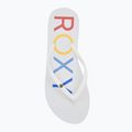 ROXY Sandy III women's flip flops white/rainbow monogram 5