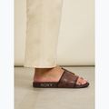 Women's ROXY Slippy IV brown combo flip-flops 5