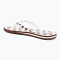 ROXY Portofino III women's flip flops dc light brown/white 3