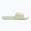 Women's ROXY Slippy II green stripe flip-flops 2