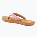 ROXY Porto Raffia II raspberry women's flip flops 3
