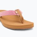 ROXY Porto Raffia II raspberry women's flip flops 7