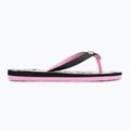 ROXY Tahiti VII children's flip flops black/pink stencil 2