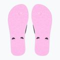 ROXY Tahiti VII children's flip flops black/pink stencil 10
