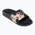 Women's ROXY Slippy II flip-flops black/green print